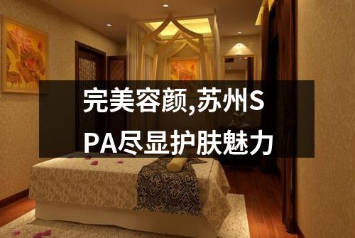 完美容颜,苏州SPA尽显护肤魅力