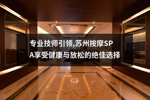 专业技师引领,苏州按摩SPA享受健康与放松的绝佳选择